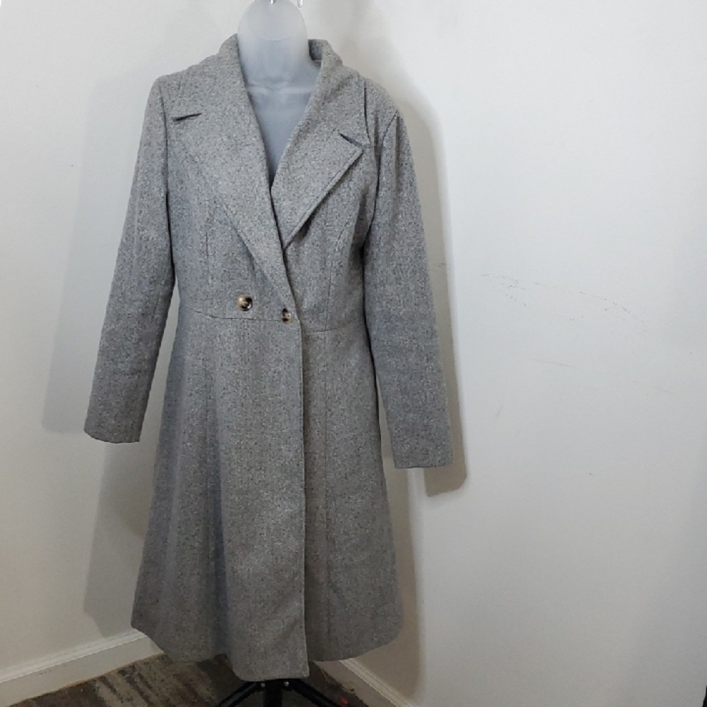 Chic Women's Gray Trench Coat